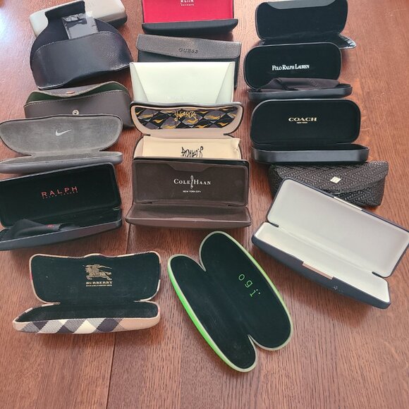 Designer Lot of 18 Eyeglass Sunglass Cases Hard and Soft main image 6